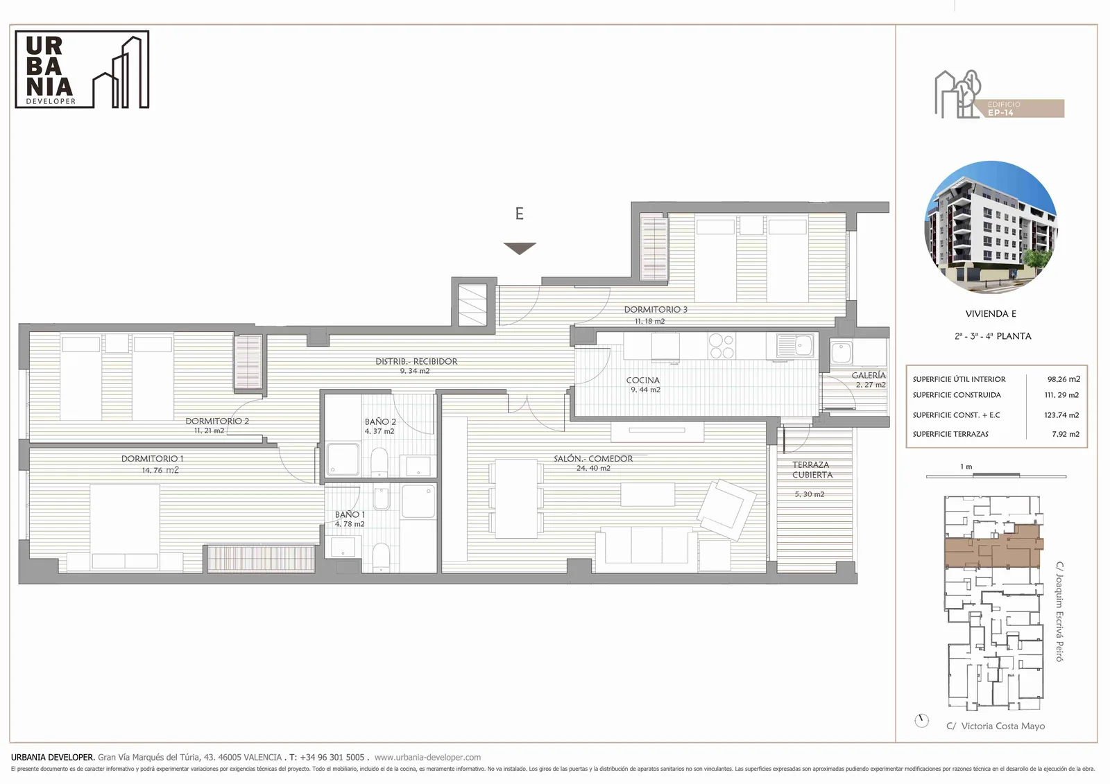 Plano de Piso E, Edificio EP-14