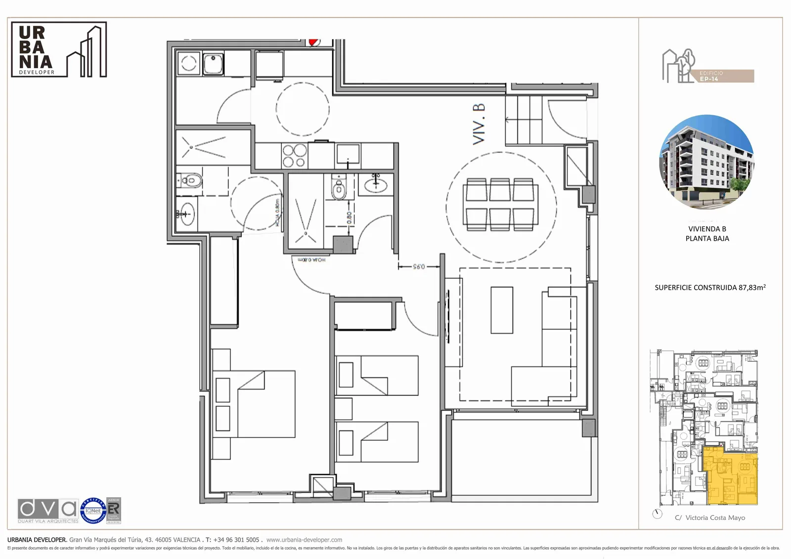 Plano de Planta baja B, Edificio EP-14