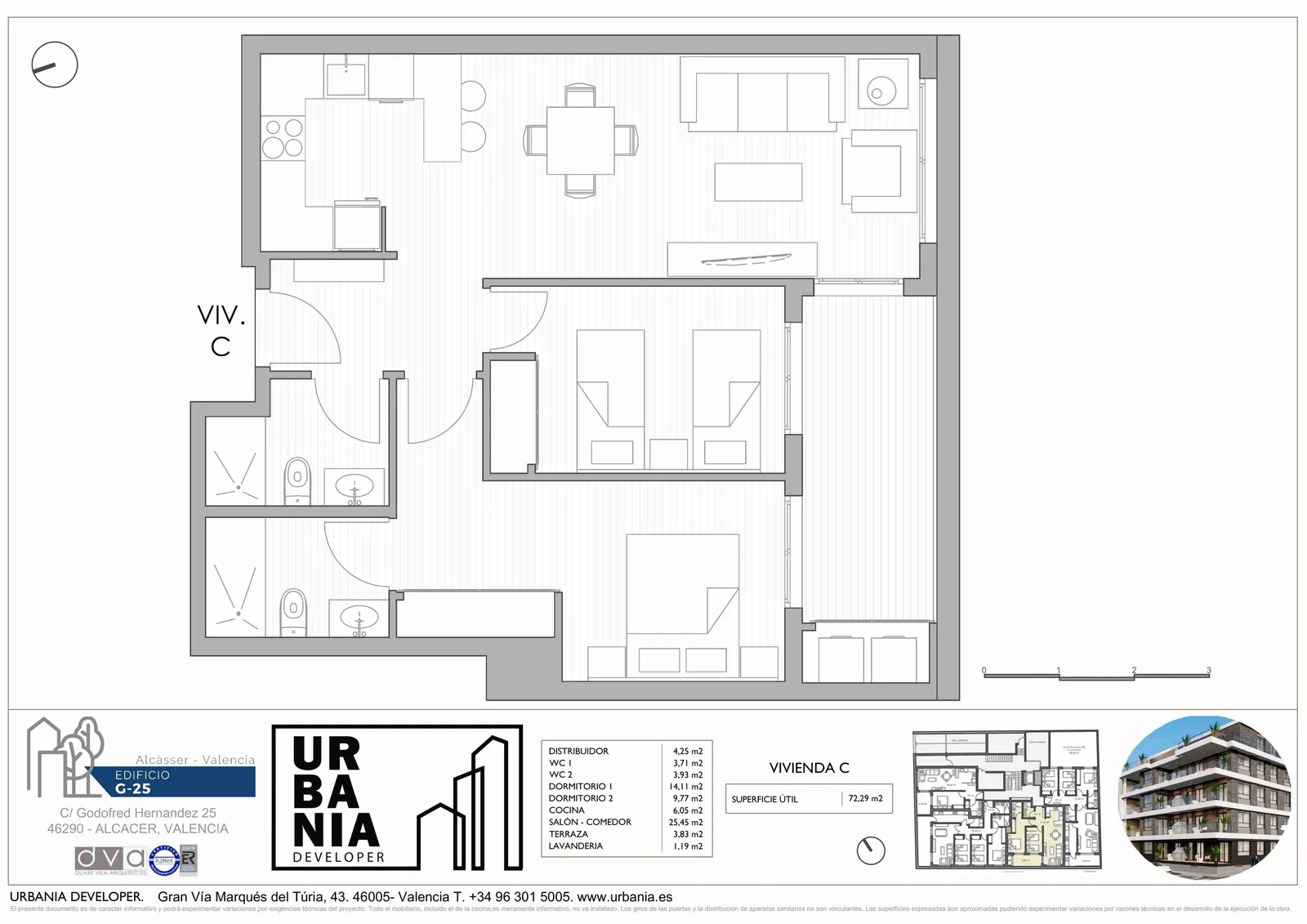 Plano de Tipo C, Edificio G-25