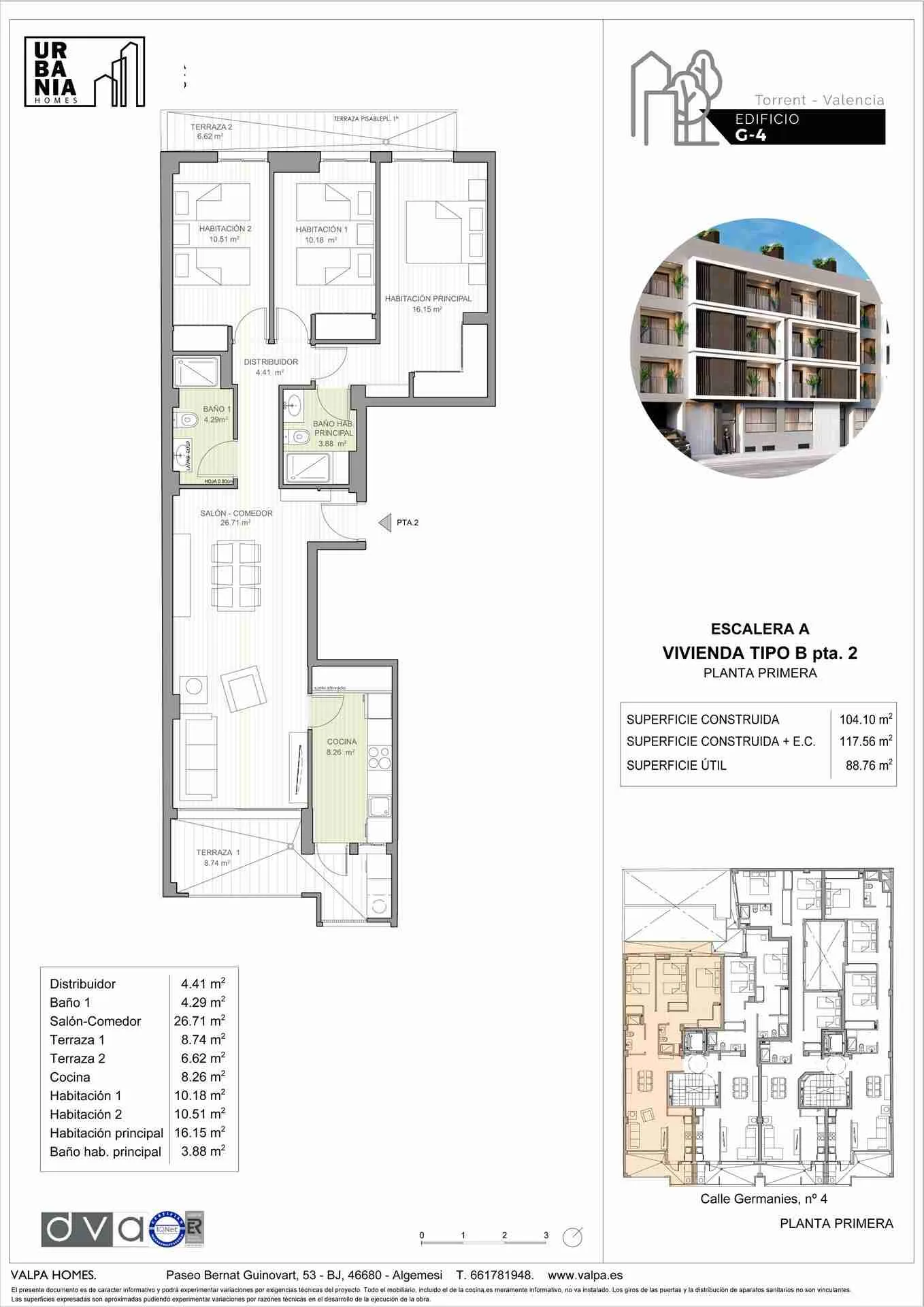 Plano de Esc. A Tipo B, Edificio G4