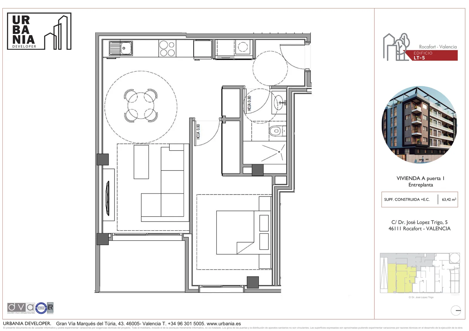 Plano de Piso A, Edificio LT-5
