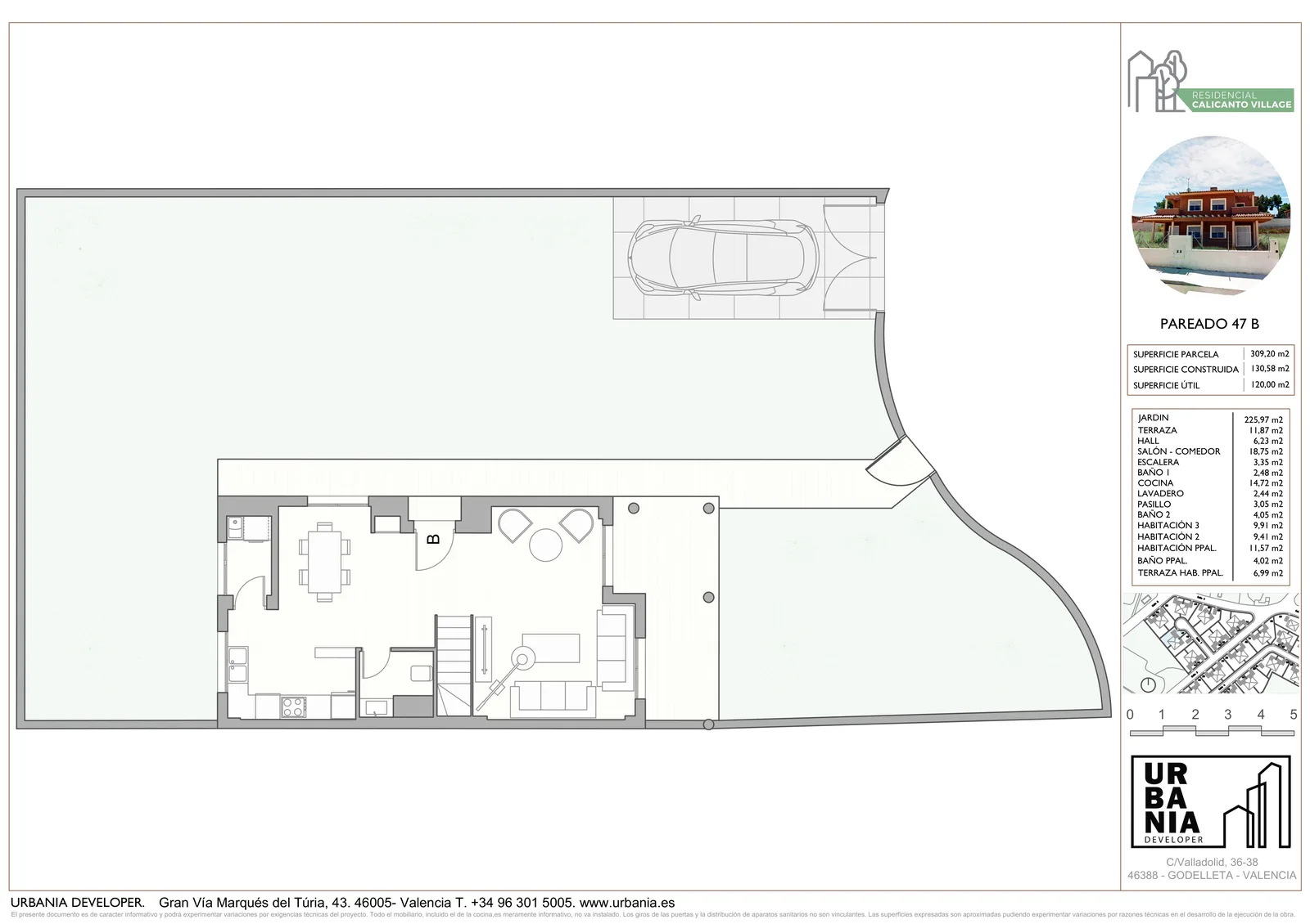 Plano de Vivienda 47 B, Residencial Calicanto Village
