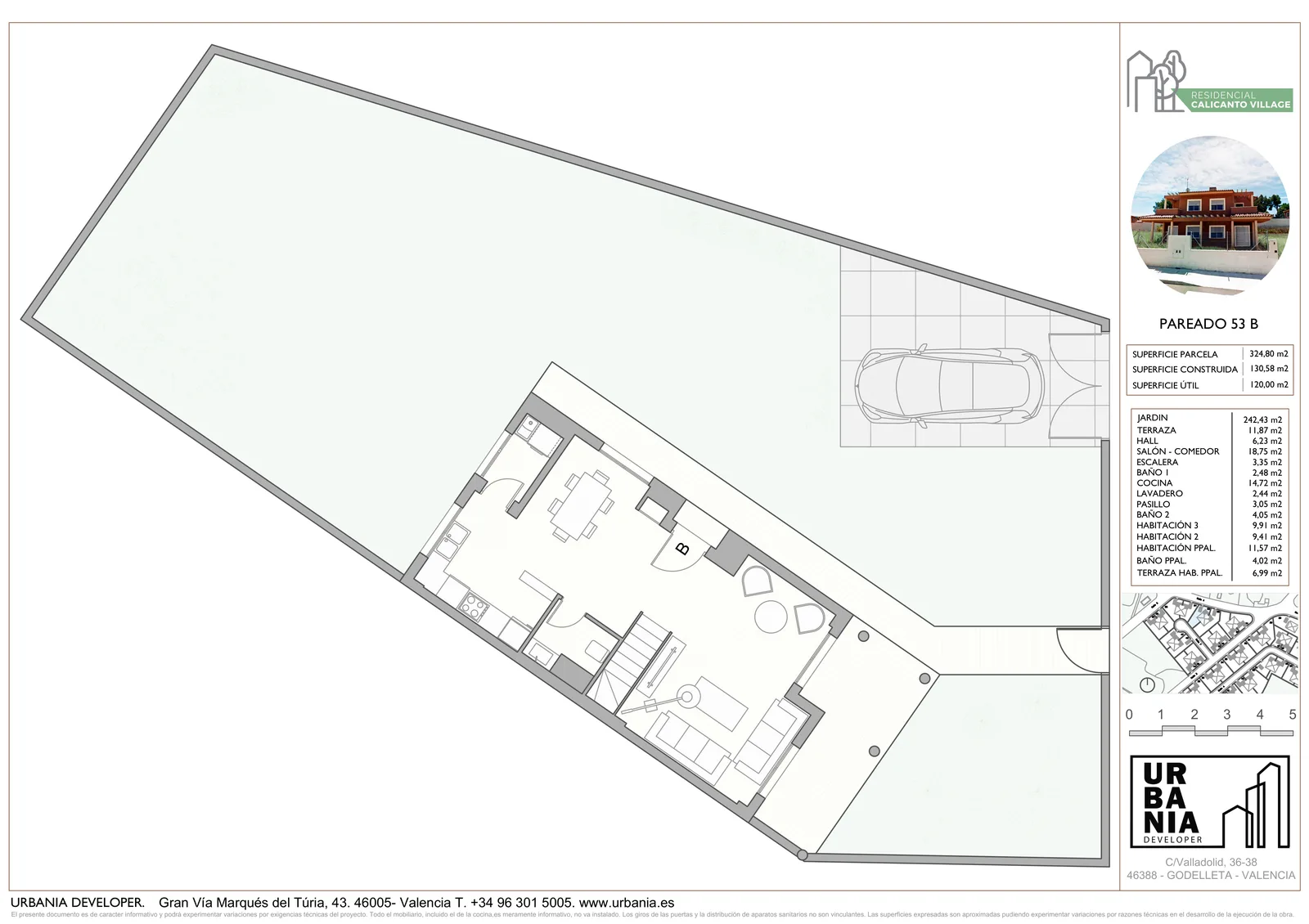 Plano de Vivienda 53 B, Residencial Calicanto Village