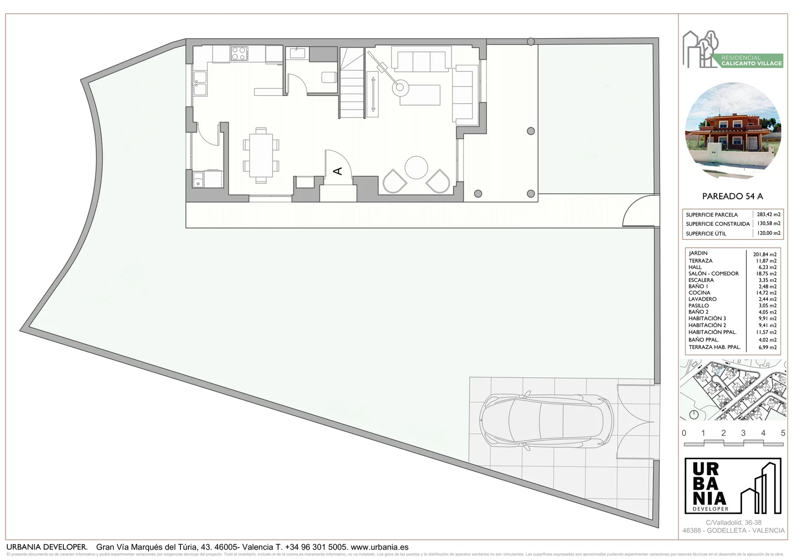 Plano de Vivienda 54 A, Residencial Calicanto Village