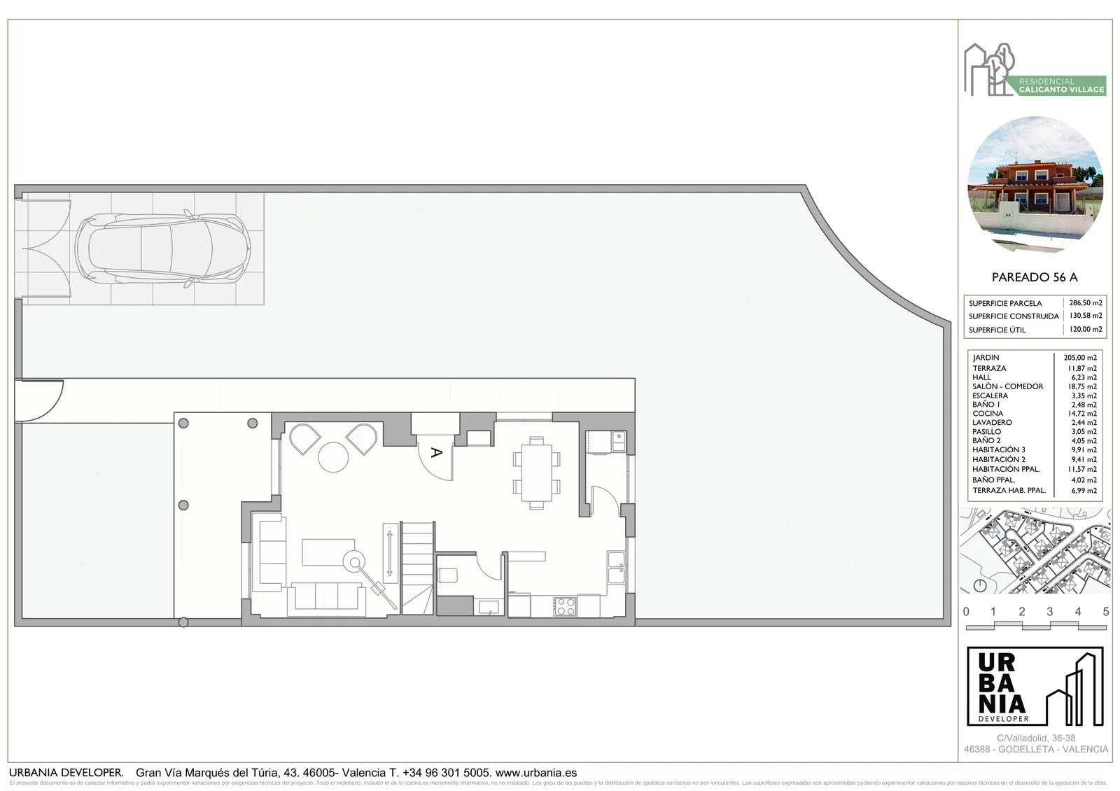 Plano de Vivienda 56 A, Residencial Calicanto Village