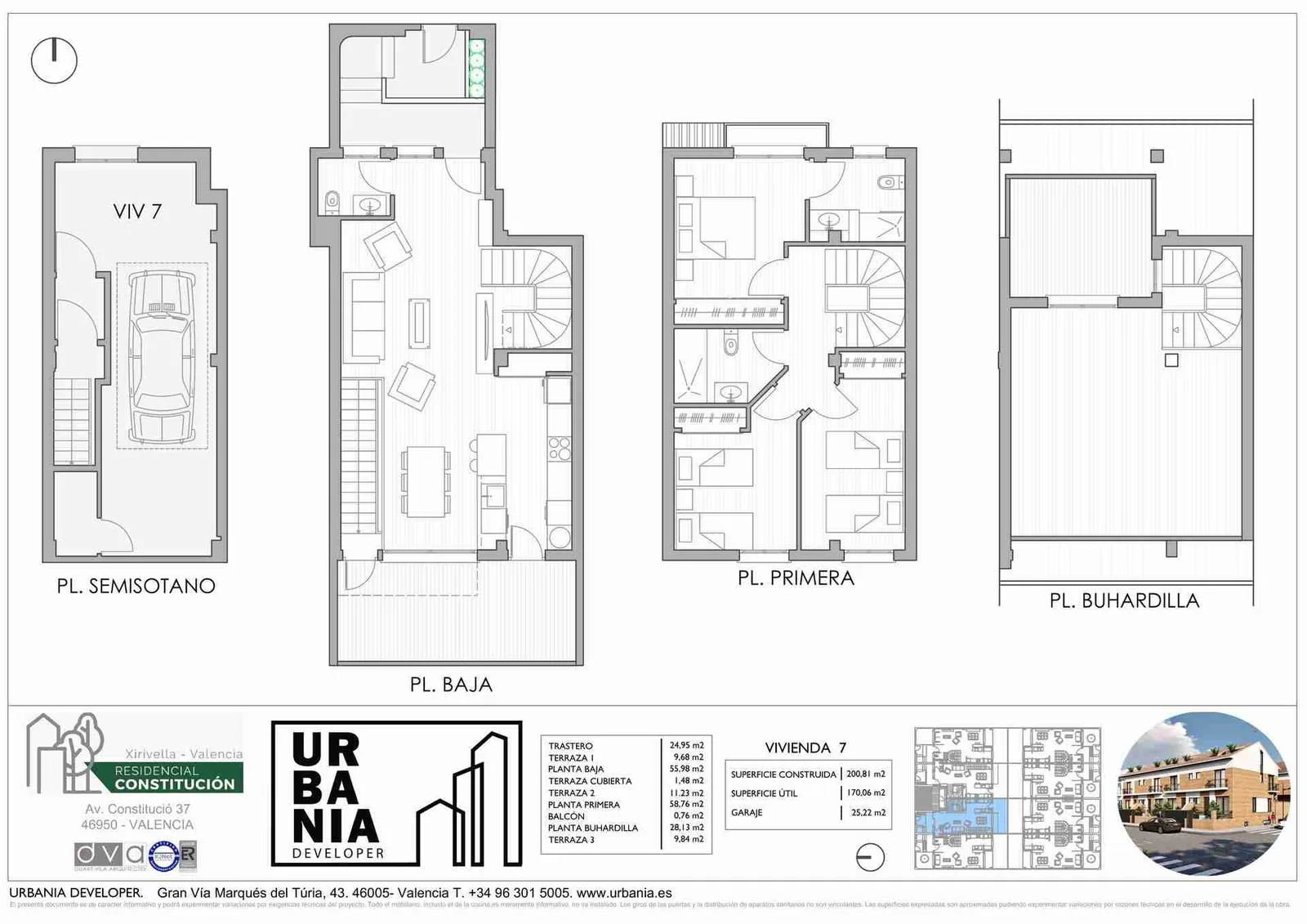 Plano de Tipo 7, Residencial Constitución